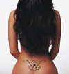 lower back tattoo on girl