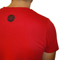 camiseta stonedfish roja logo espalda